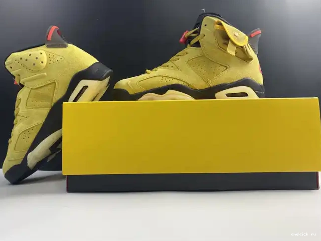 Rep Onekick JORDAN 6 TRAVIS X SCOTT CN1084-300 AIR YELLOW 0511